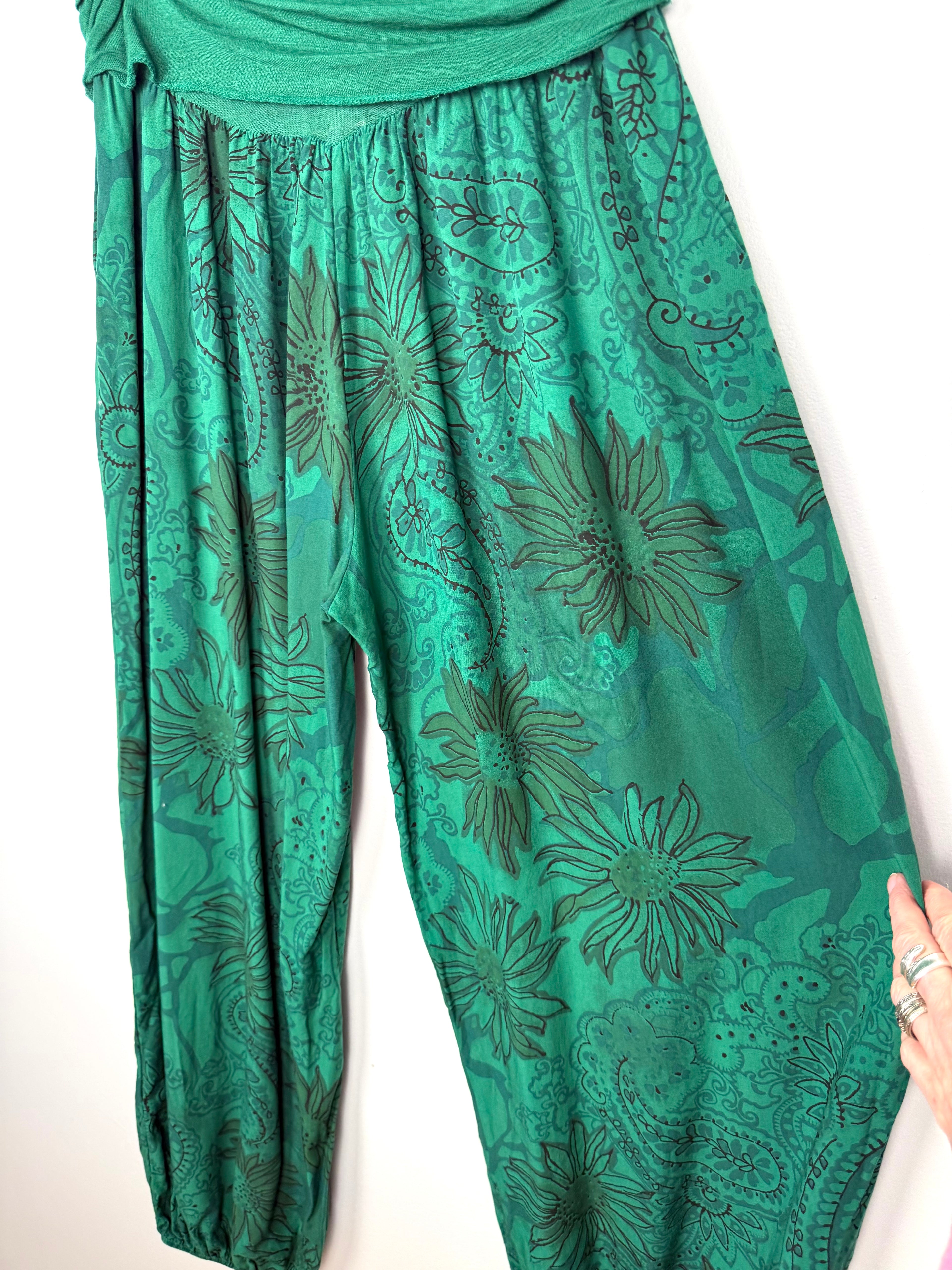 back of Made in Italy Boho comfy Pants | One Size  at Blue Sparrow Shop