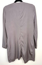 back of  Minus Copenhagen Afrah Blazer|Jacket with waterfall detail in front 