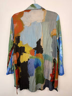 back of NWT Claire Desjardin 'In The City' Shirt | Size M on hanger
