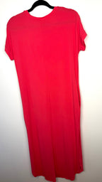 back of NWT Leave Nothing But Footprints Bamboo Maxi Dress | Size S at Blue Sparrow Shop on hanger