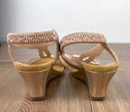 back of Patrizia wedge sandals with rhinestone detail  - rhinestone sandals for wedding 
