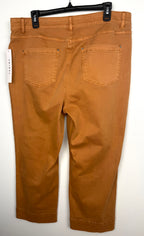 back of NWT Tribal Cropped Wide Leg Pants at Blue Sparrow Shop on hanger