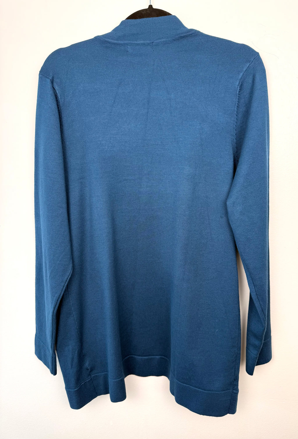 back of NWT Urban Coco Teal Cardigan/Jacket | Size L on hanger