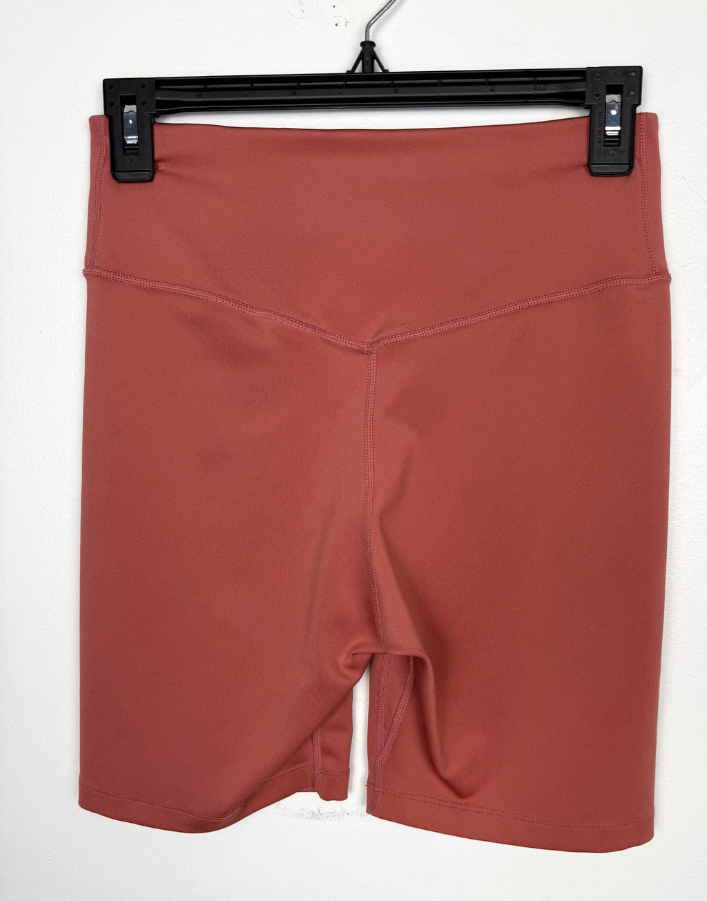 back of Nike Dri-FIT Terracotta Biker Shorts | Size M  at Blue Sparrow Shop