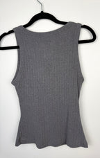 back of OGL Brami Ribbed Tank with Built in Bra | Size S at Blue Sparrow Shop