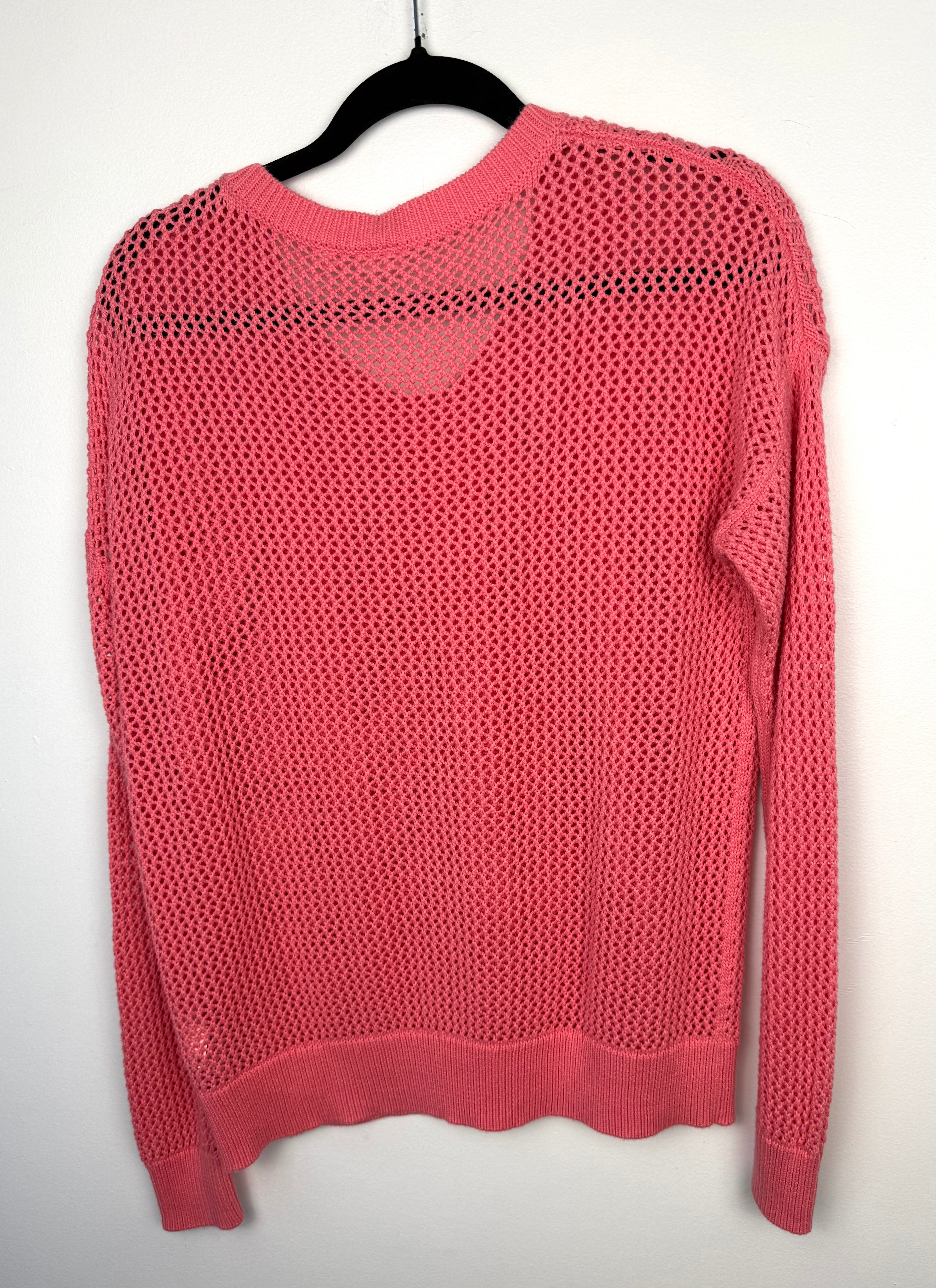 back of Resale 100% Cotton GAP Open Knit Sweater | Size M at Blue Sparrow Shop