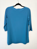 back of  Sympli 3/4 Sleeve Top | Size 10 on hanger