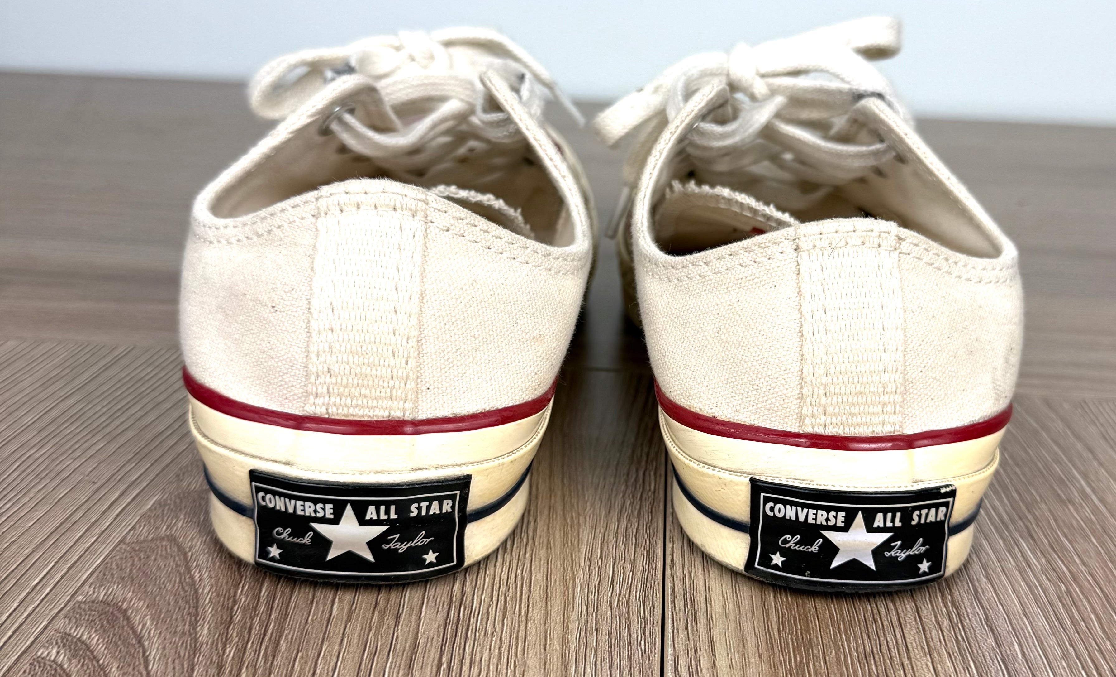 back of Vintage Vibe Converse Chuck Taylor Low Tops | Size 6 at Blue Sparrow Shop