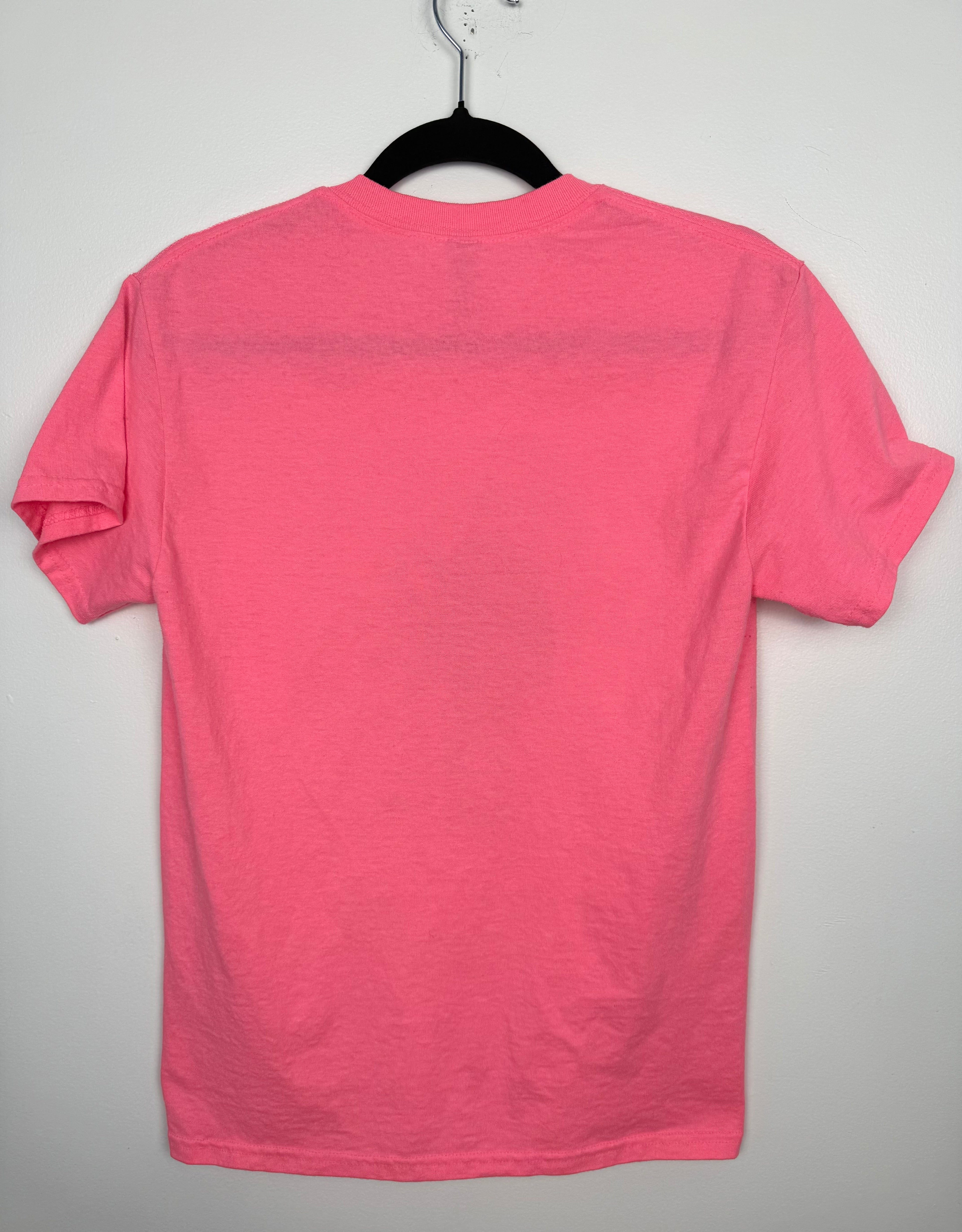back of Yellowstone Fan Graphic Tee in Pink | Size S at Blue Sparrow Shop Canadian Resale 