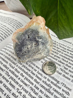 back of stilbite crystal cluster 