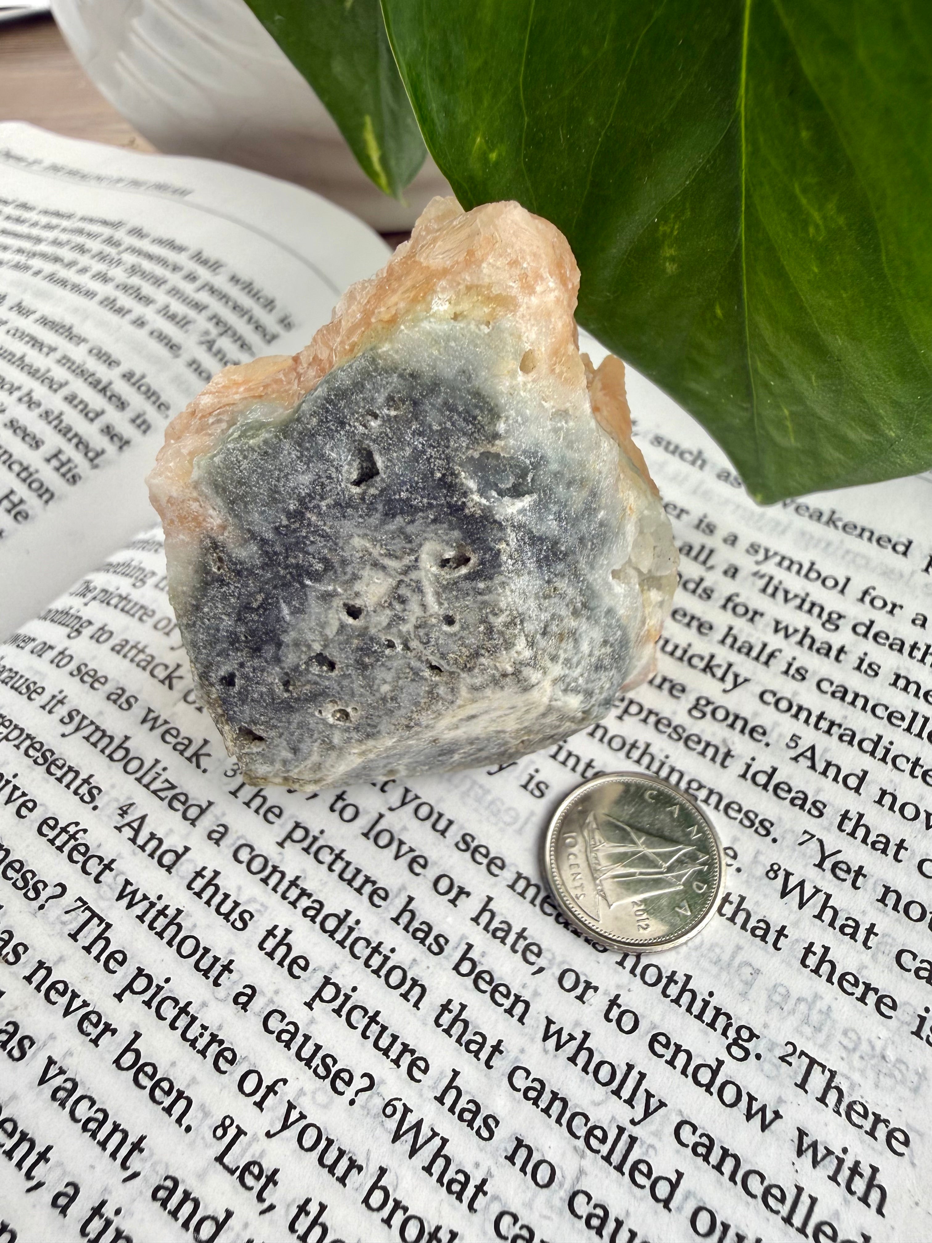 back of stilbite crystal cluster 