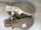 bottom of comfortable rhinestone wedding shoes NWOT 