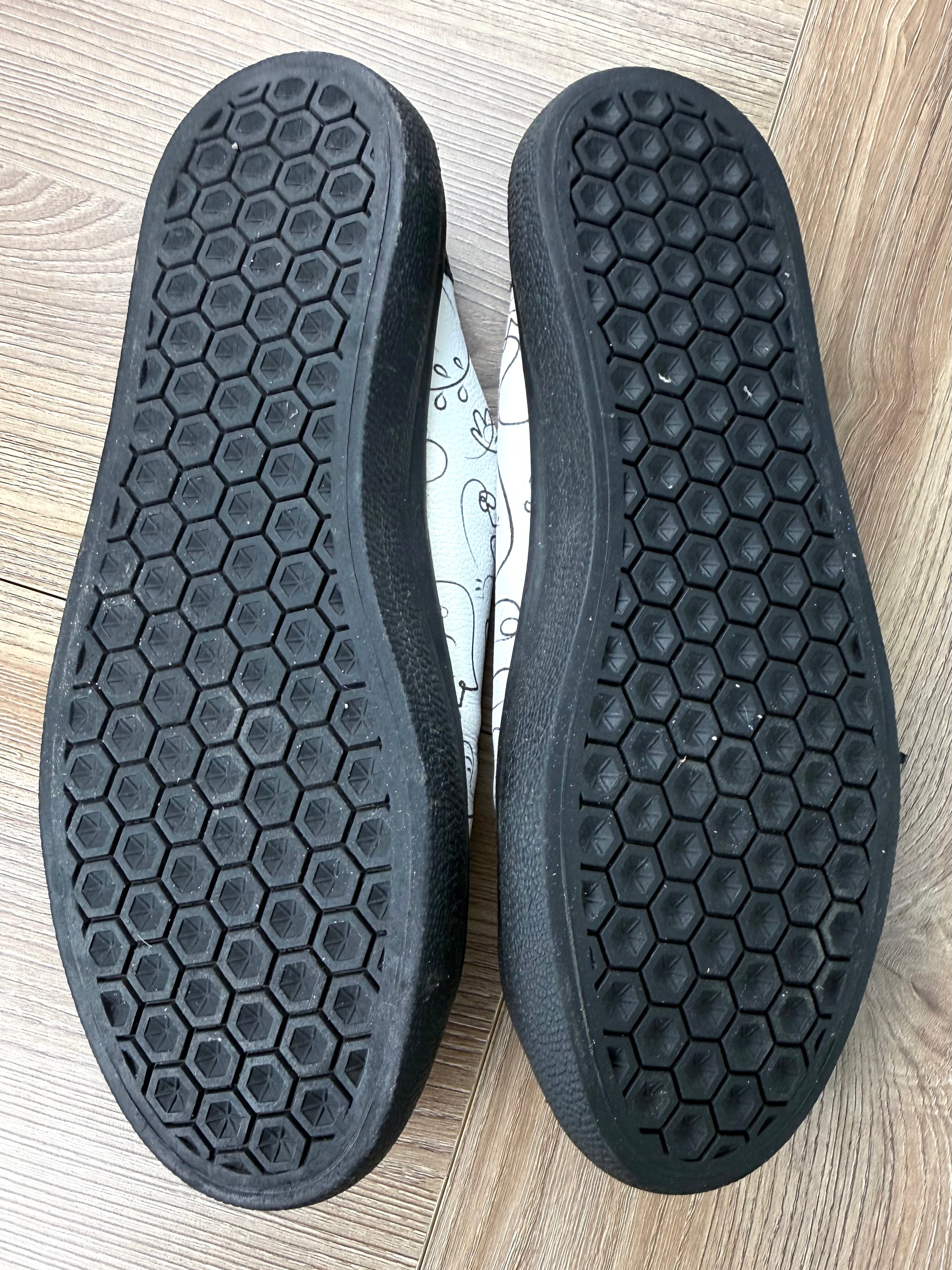 bottoms of Ana Maria Leather Lace-Up Mule Sneakers | Clogs