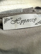 brand tag inside Hypnose Grey Mixed-Media Layered Cardigan | Size S/M 