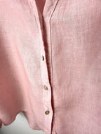 button front EDIN Expect the Unexpected 100% linen oversized shirt Made in Italy 