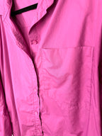 button front on 100% Cotton Banana Republic Pink Button Front Shirt | Oversized at Blue Sparrow Shop