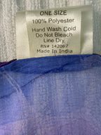 care label on Sheer Batwing Poncho Top | One Size at Blue Sparrow Resale Shop