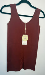 cayenne coloured Bamboo Tank top by C'est Moi at Blue Sparrow Shop  on hanger
