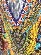 close up of crystals on CAMILLA Australia 2015 Short Silk Kaftan 100% silk kaftan