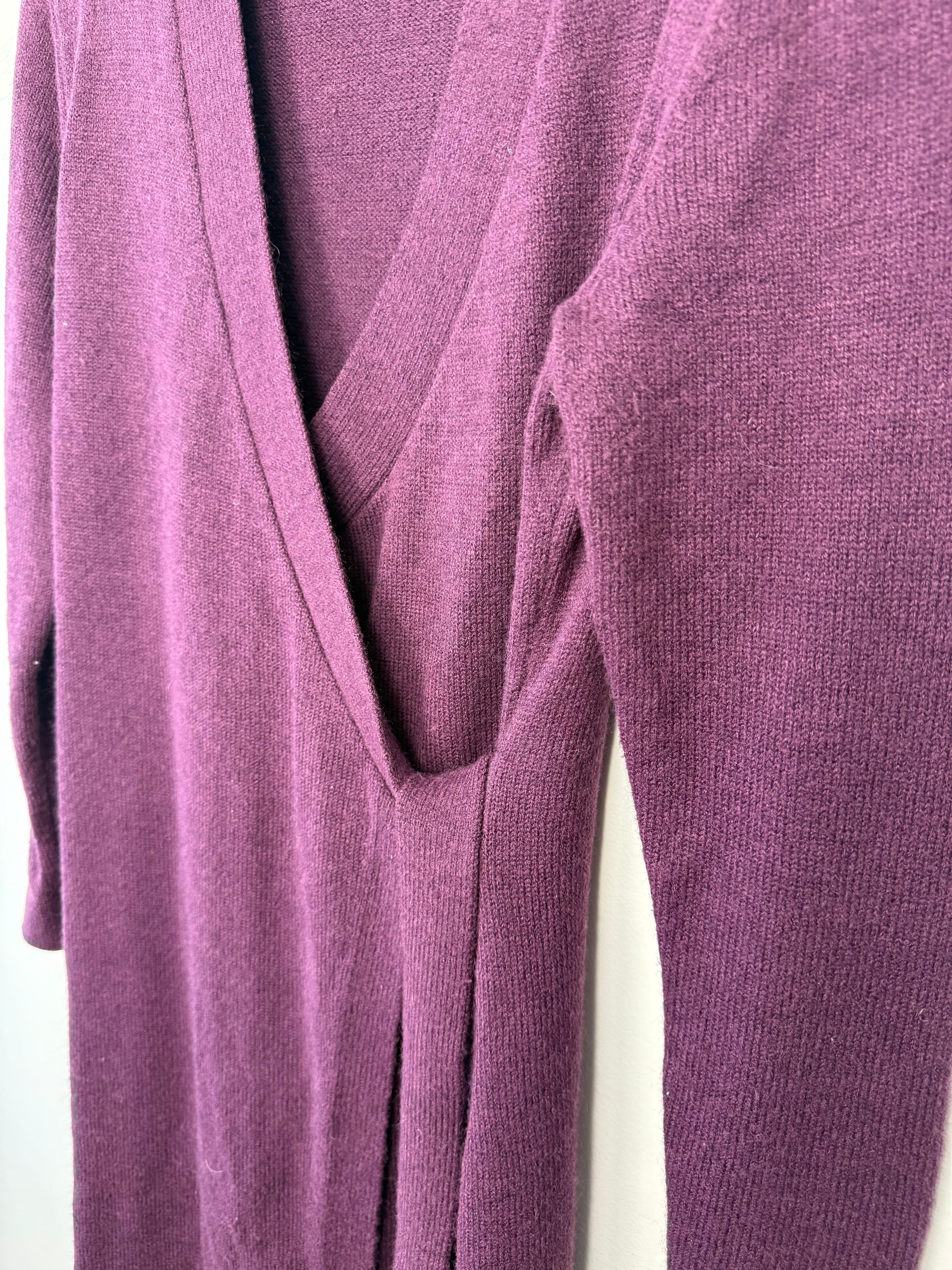 close up of front of Banana Republic Knit Wrap Dress | Size L 