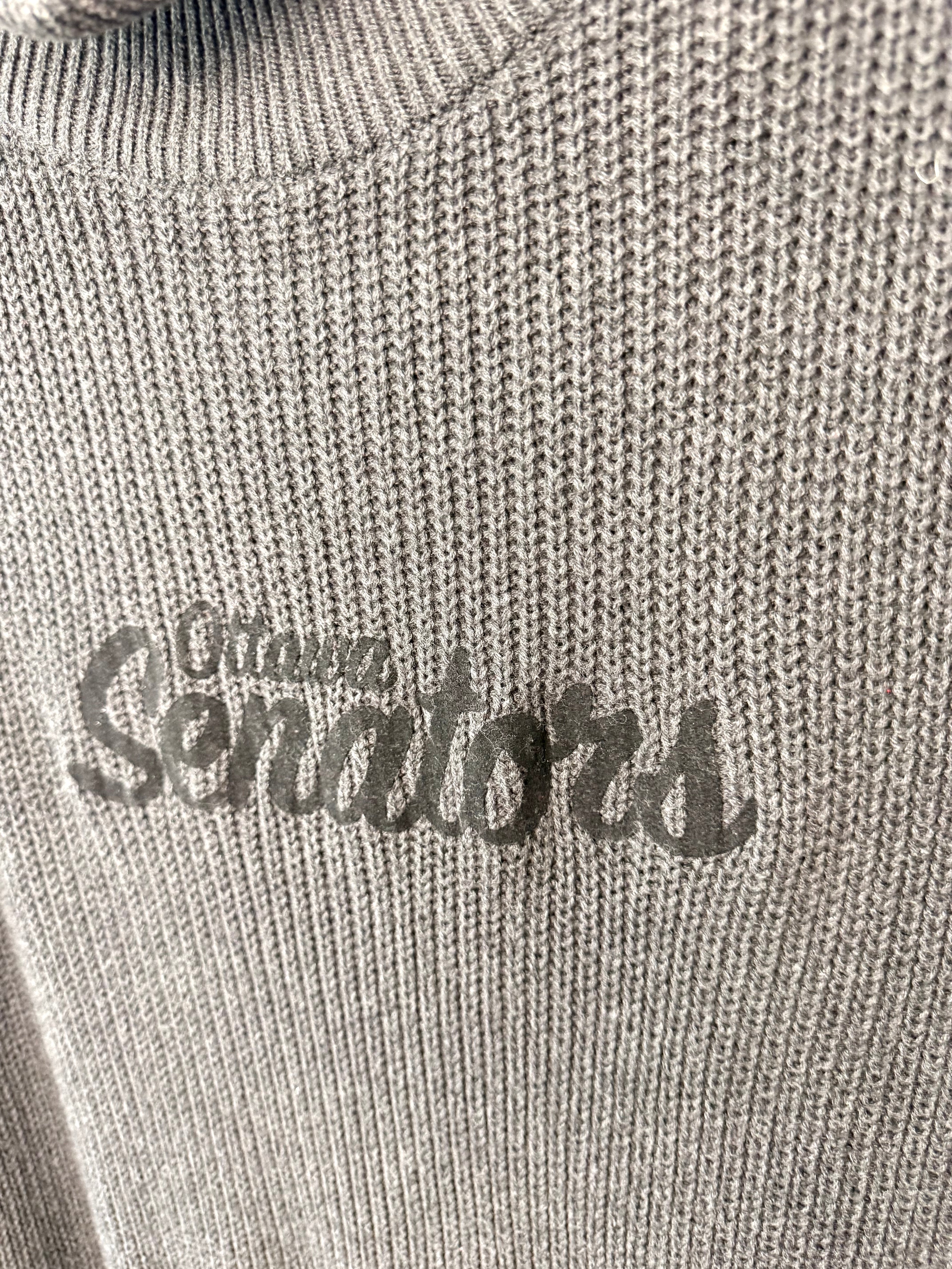 close up of front of NWT 100% Cotton Ottawa Senators Tunic Sweater | Size S