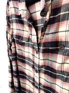 close up of front of Tilley Organic Cotton Plaid Shirt 
