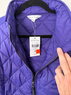 close up of lapel on NWT Northern Reflections Puffer Vest | Size S