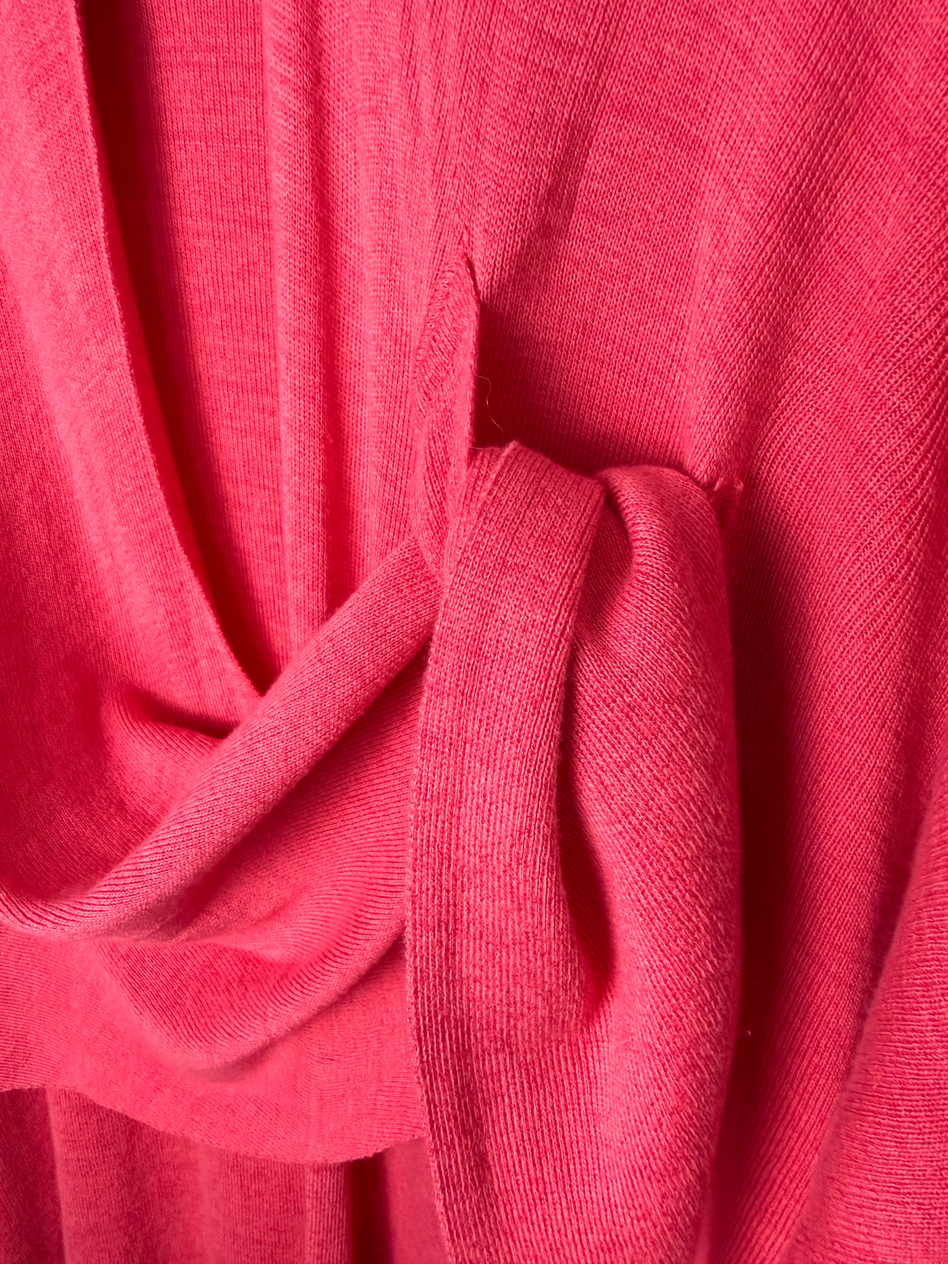 close up of loop closure on Made in Canada Parkhurst Draped Wrap Cape  at Blue Sparrow Shop