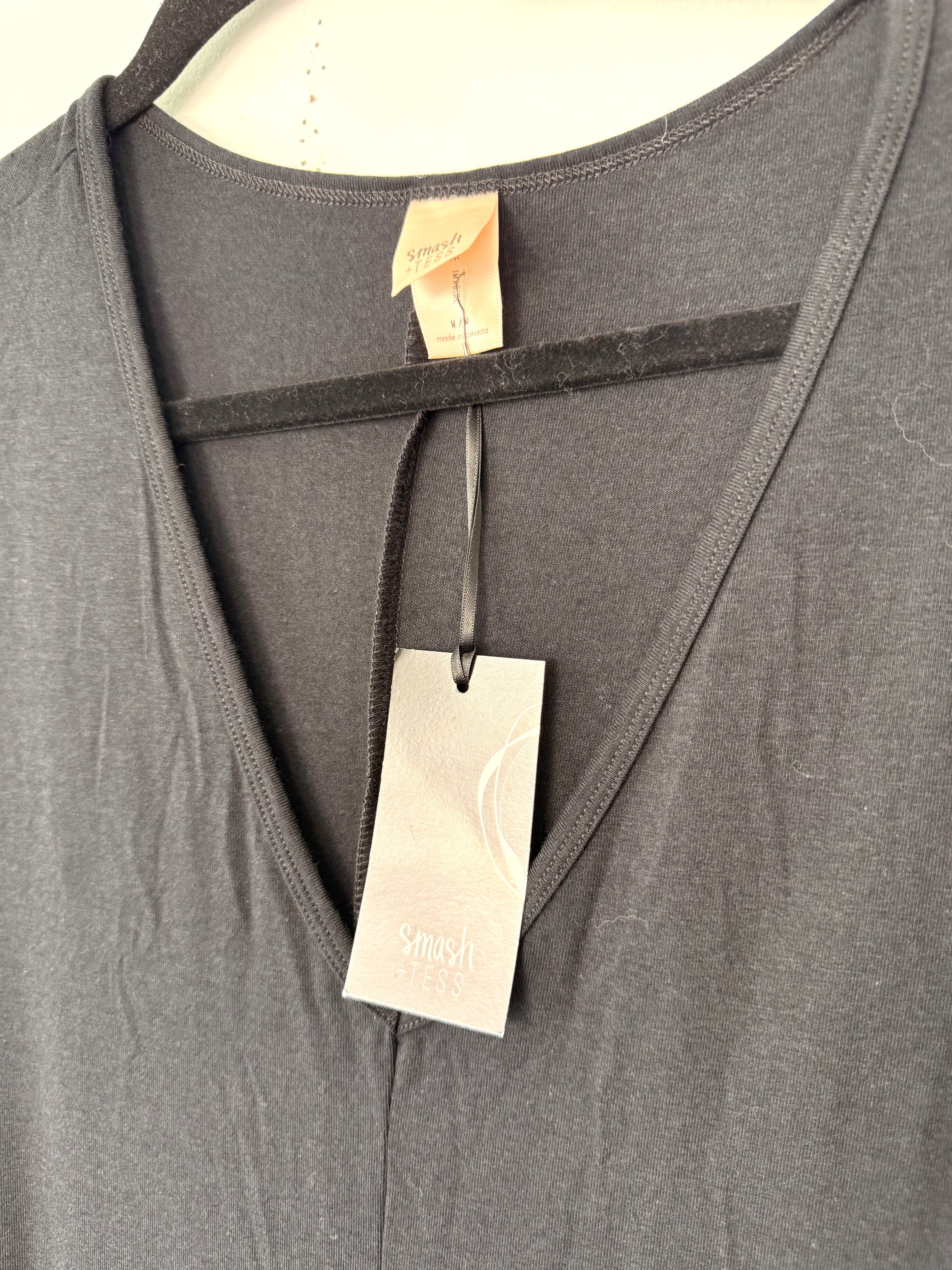 close up of neckline on NWT Cotton Smash & Tess Friday Romper | Size M