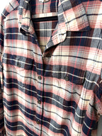 close up of pocket detail on 100% Organic Cotton Tilley Plaid Shirt | Size XL