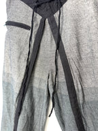 close up of waistline on Pandora Beyond Fair Trade Wide Leg Wrap Pants 