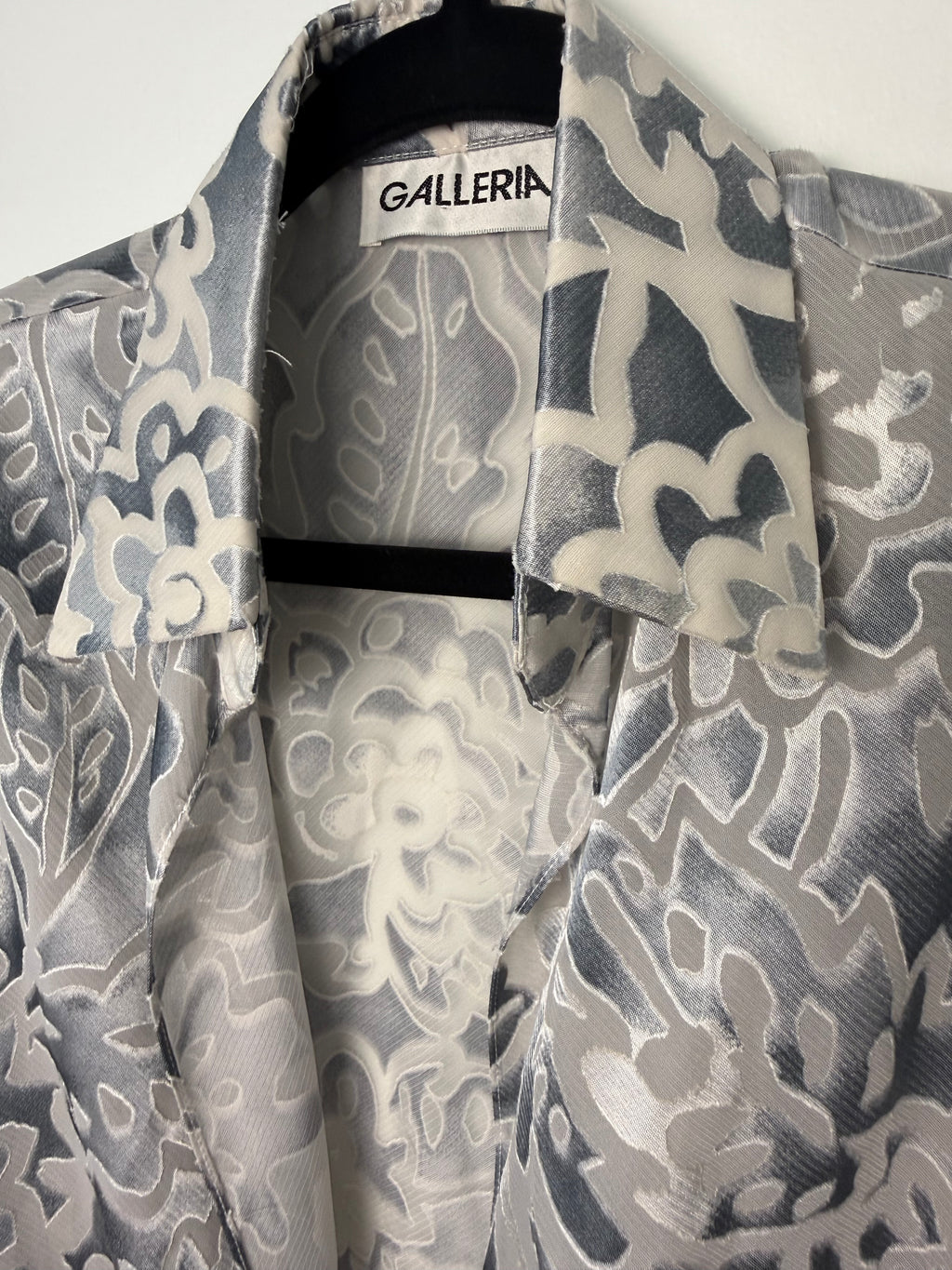 collar detail on Cropped Chiffon Bolero Jacket 