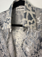 collar detail on Cropped Chiffon Bolero Jacket 