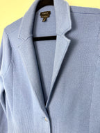 collar detail on Talbots 100% Pure Merino Wool Sweater Blazer | Size S at Blue Sparrow Shop 