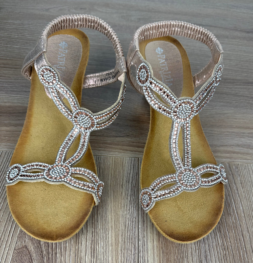 comfortable rhinestone wedding shoes NWOT top of sandals 