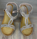 comfortable rhinestone wedding shoes NWOT top of sandals 