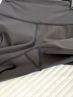 crotch of Pre-loved Lululemon Black High Waisted Leggings | Size 6 at Blue Sparrow Shop
