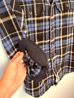 cuff detail on 100% Cotton Plaid Jacket by Frank& Oak | Size S Mens