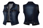 Dark Wash Denim Vest | Size M at Blue Sparrow Shop