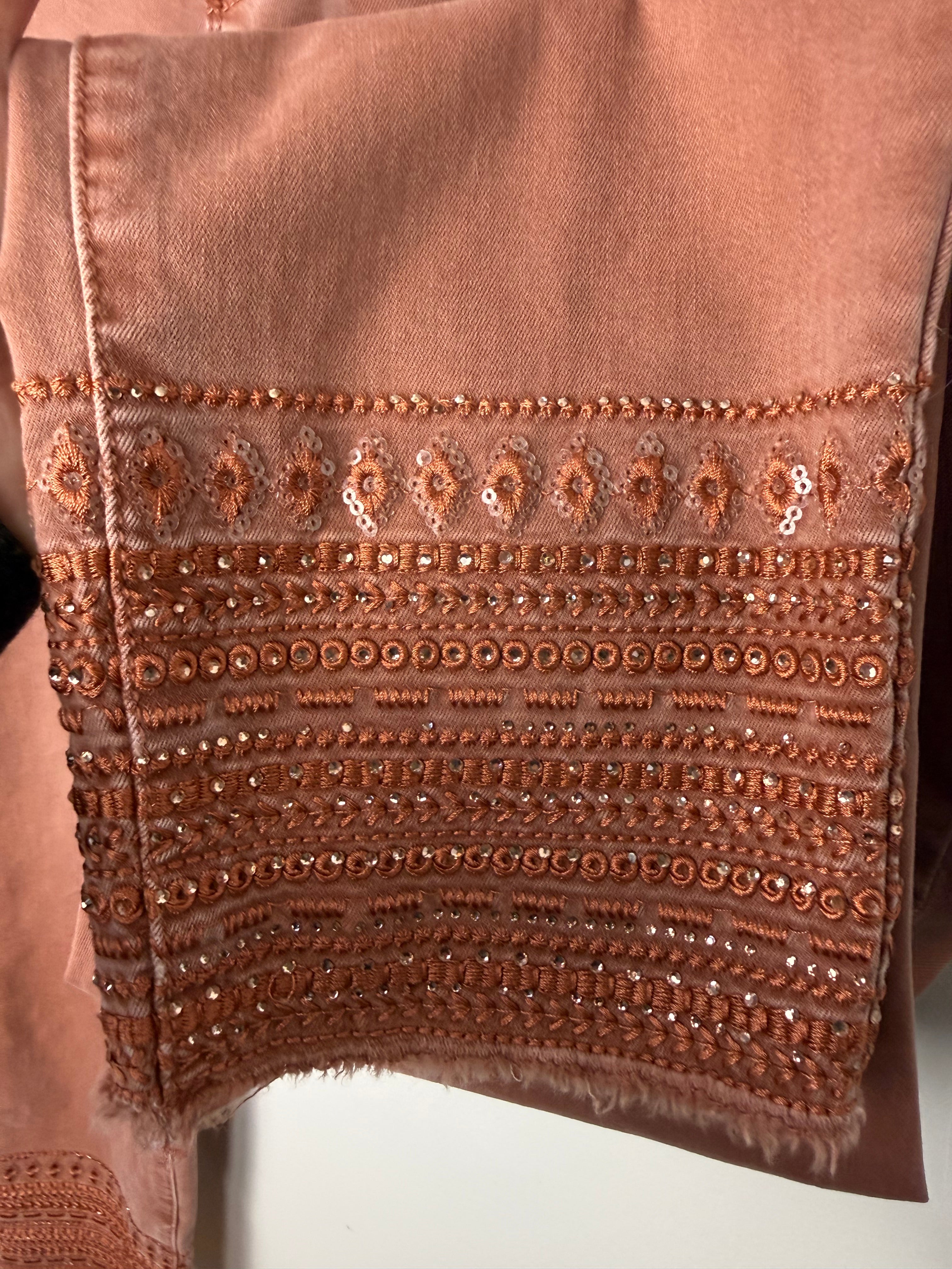 embellished hem on Tribal Brand Audrey Embellished Jeans  at Blue Sparrow Shop