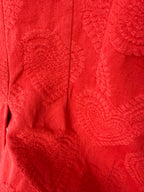 embossed heart pattern on Y2K Desigual jacket 