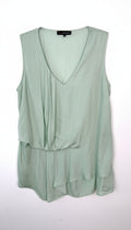 flattering drapey sleeveless top Edit by Jeanne Beker | Size M at Blue Sparrow Shop Canadian Resale Reminagined