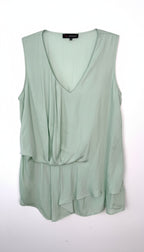 flattering drapey sleeveless top Edit by Jeanne Beker | Size M at Blue Sparrow Shop Canadian Resale Reminagined