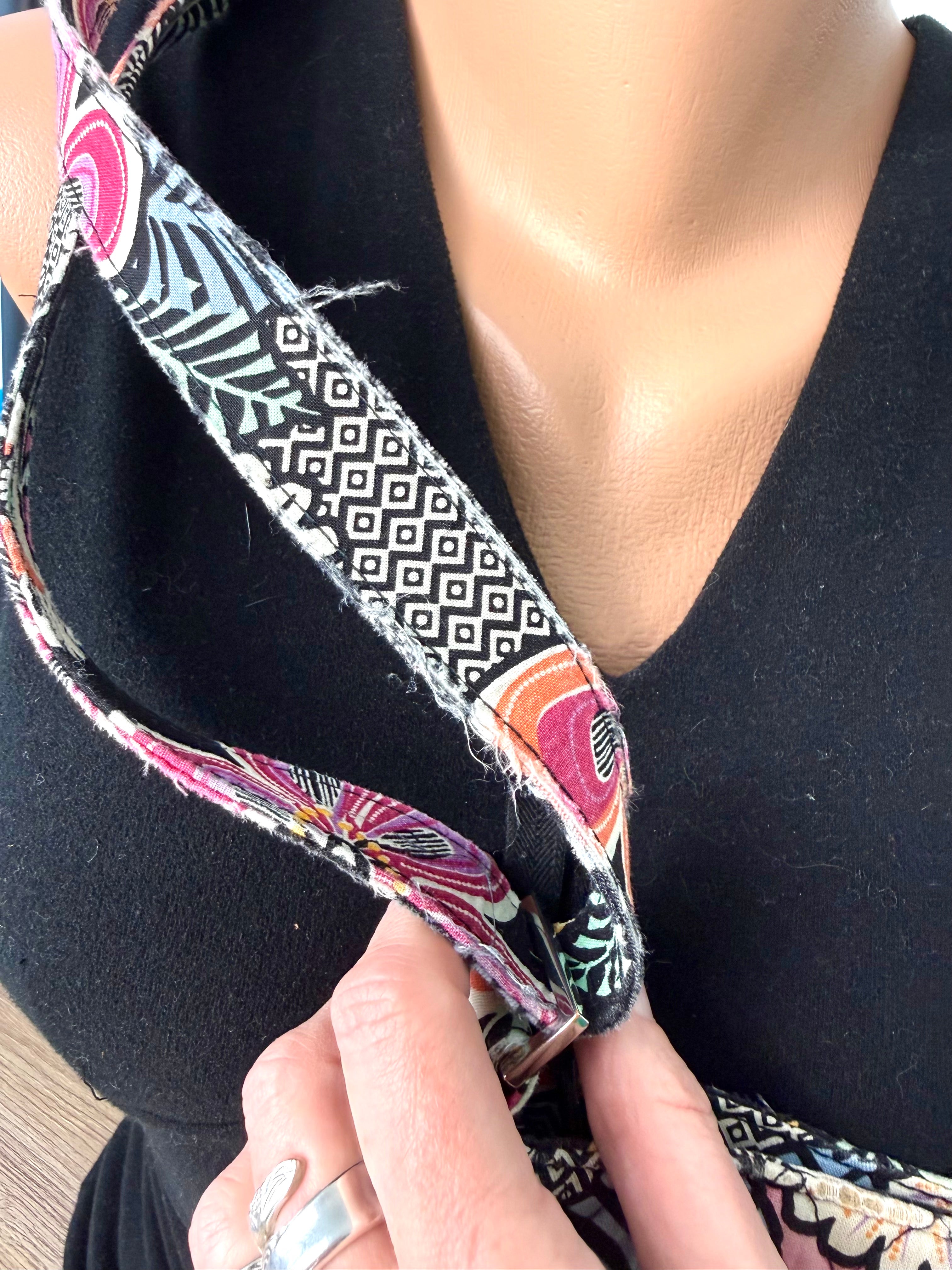 fraying on strap of Vera Bradley Quilted Crossbody Bag  at Blue Sparrow Shop