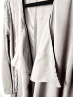 ront lapel detail on  Minus Copenhagen Afrah Blazer|Jacket with waterfall detail in front 