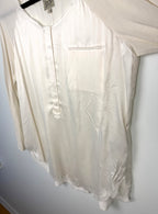 close up of front of Resale Go Silk Washable Silk Long Sleeve Blouse at Blue Sparrow Shop