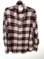 front of  Tilley Organic Cotton Plaid Shirt  on hanger