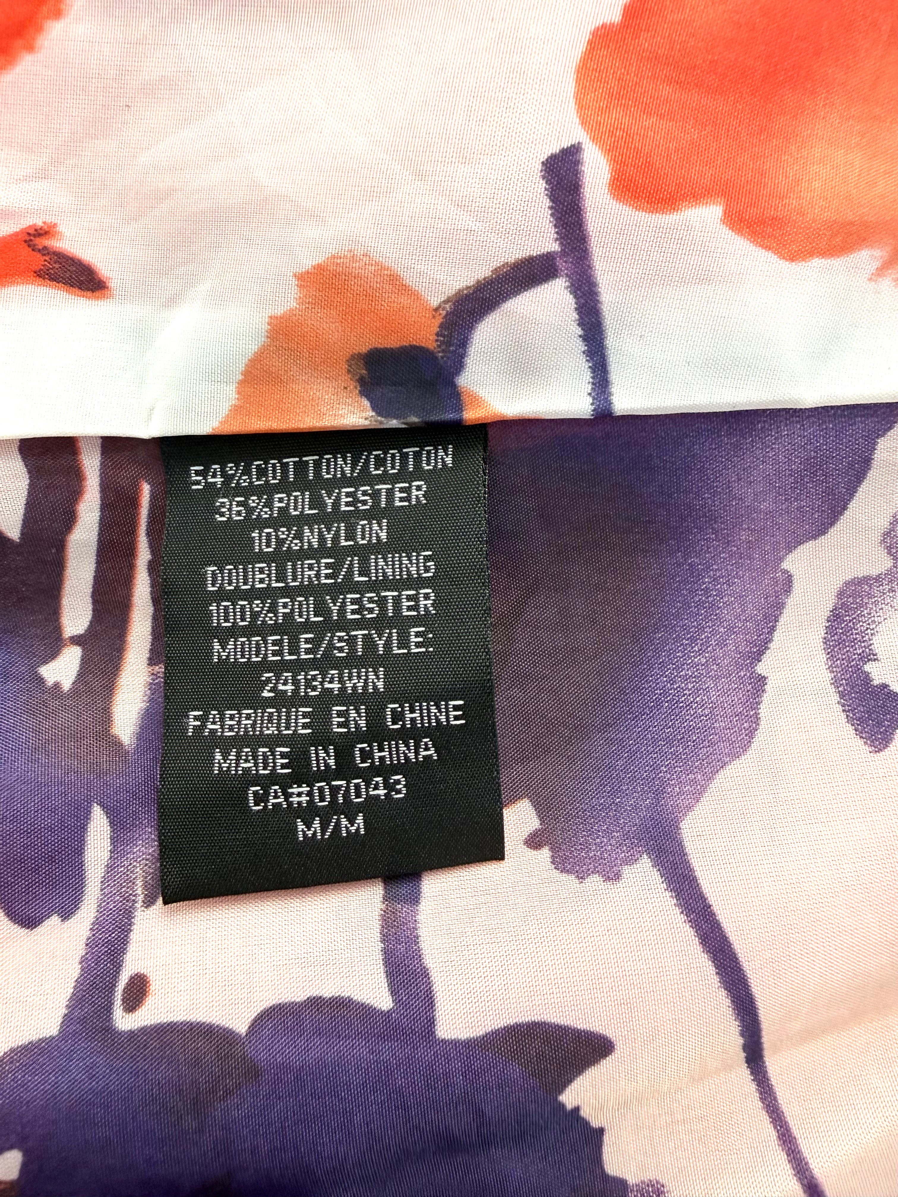 hang tag inside THX Merci Collection ruffle trench coat jacket