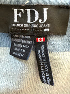 inside label on 100% Cotton FDJ French Dressing Jeans Cardigan | Size M at Blue Sparrow Shop