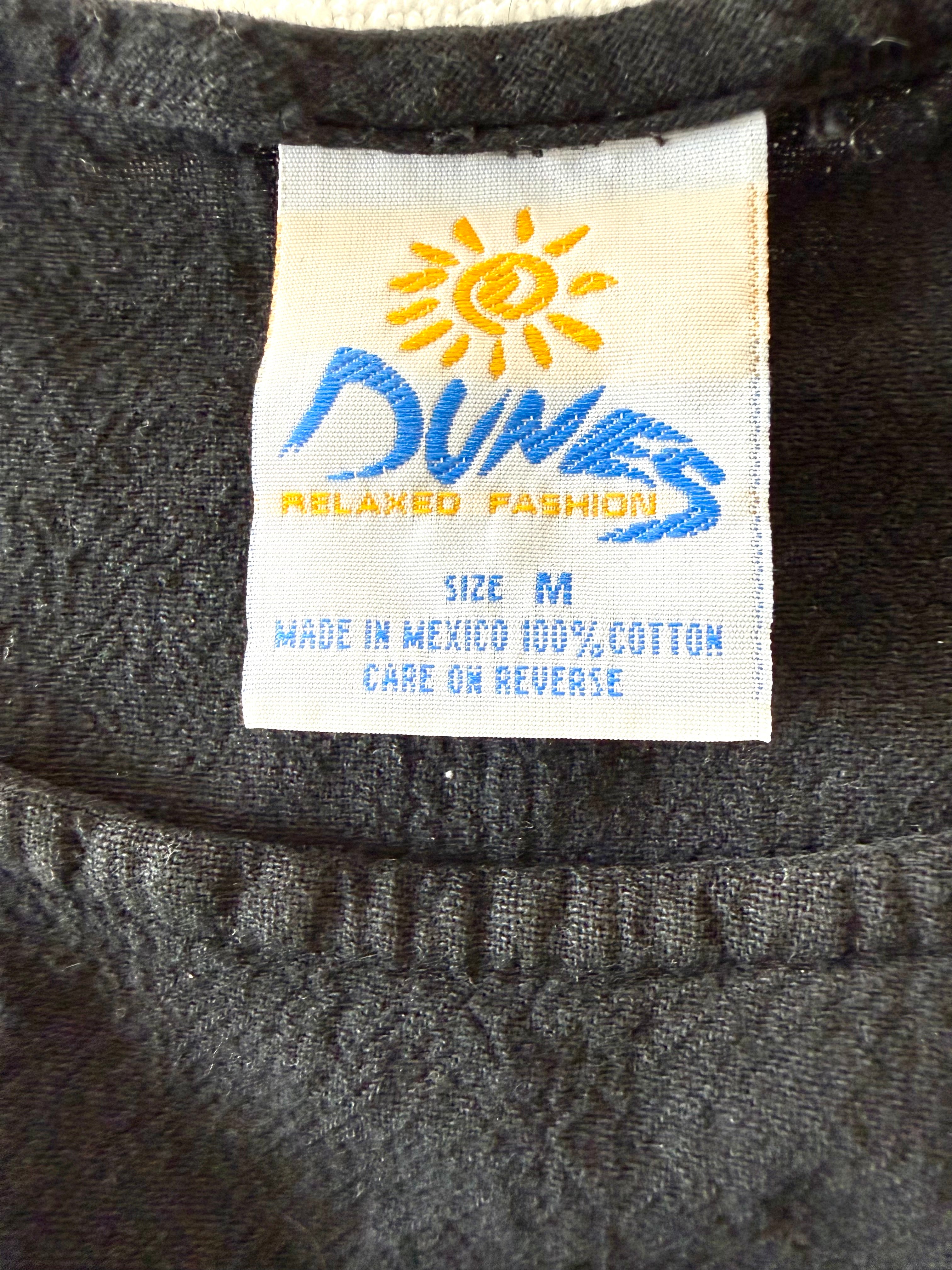 inside label on 100% Cotton Relaxed Fit Vintage Tank | Size M at Blue Sparrow Shop